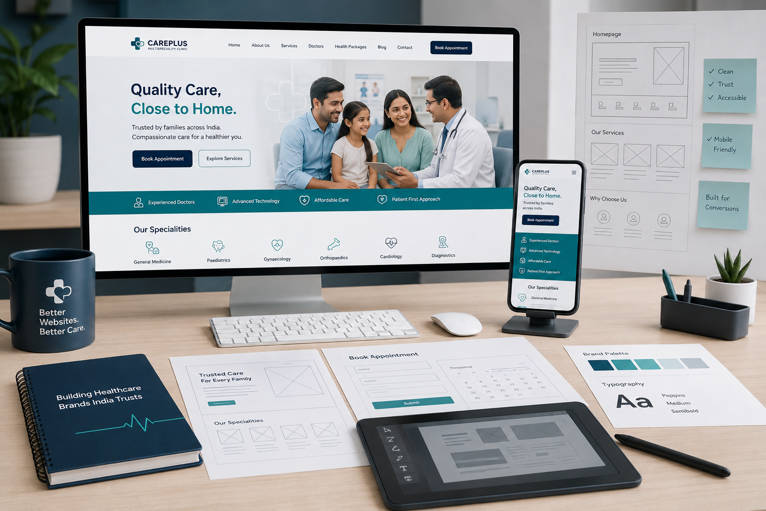 Dental website demo layout